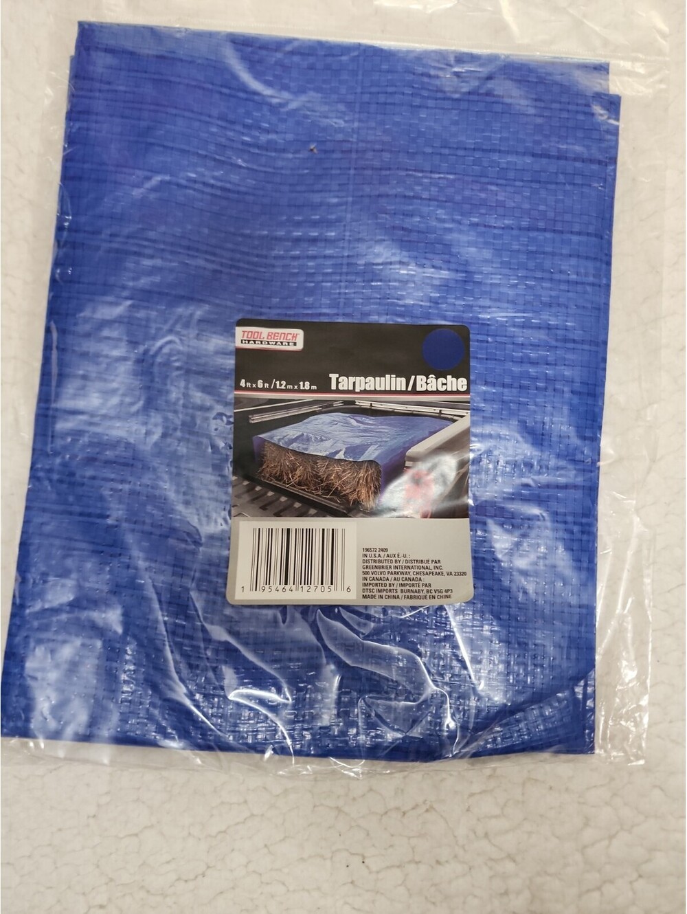 New Tool Bench Hardware Blue Lightweight Mesh Plastic Cover Tarp 4x6" 48x72"